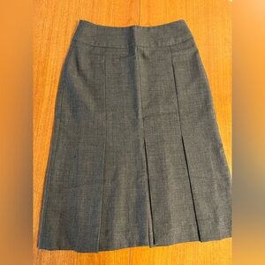 Vintage Holt Renfrew grey pleat skirt